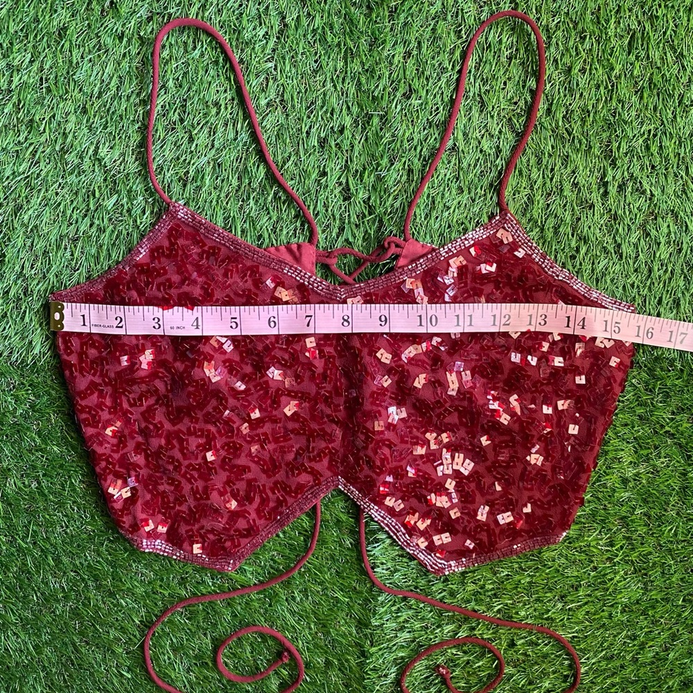 Red Sequin Top - Picture 13 of 16